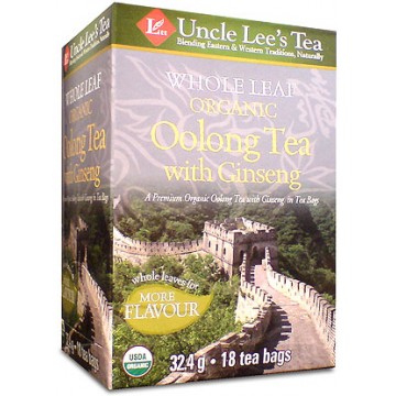 Whole Leaf Organic Oolong Tea with Ginseng